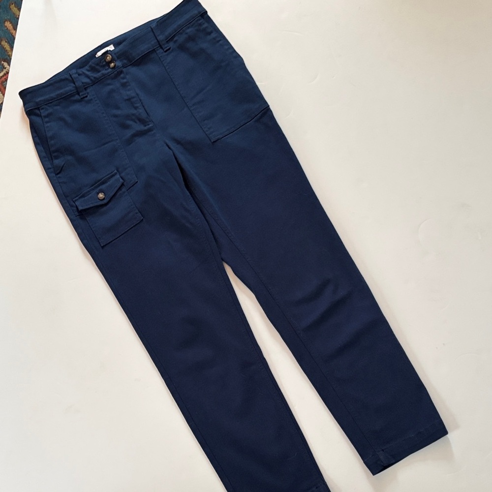 J. Jill Deep Blue Cargo Pants - Picture 5 of 10